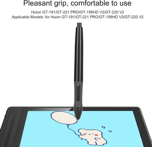 Vista 2 de Rotuladores Stylus, Universal Sensitive 8192 Nivel Sensible a la Presión Estilista Activa Bolígrafo de Dibujo para Escribir para Huion