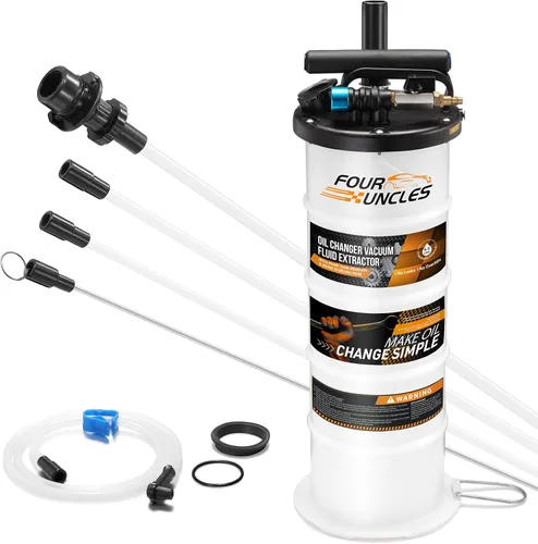 Vista 9 de FOUR UNCLES Bomba extractora de aceite manual 6.5L para cambios de aceite