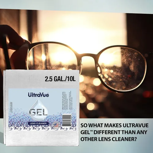 Vista 2 de Limpiador de lentes de gel – Recarga de lentes de ojos Gel Cubitainer – Seguro para todas las lentes (revestimiento AR incluido), anteojos