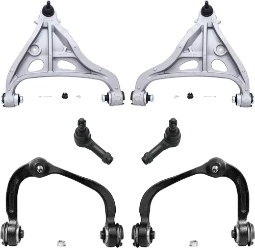 Vista 47 de Detroit Axle - Kit de brazos de control delantero para Chevy Silverado 1500 GMC Sierra 1500 GMC Sierra 1500 Avalanche Yukon Tahoe Escalade ESV EXT