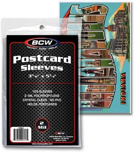 Vista 3 de BCW Fundas para postales – Fundas de archivo de 3.5 x 5 pulgadas para almacenamiento de postales Fundas de polipropileno transparente