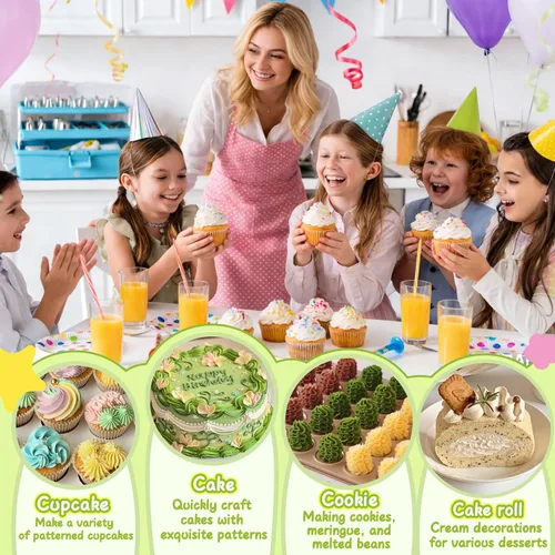Vista 3 de Suuker Kit de suministros de herramientas de decoración de pasteles, 236 piezas