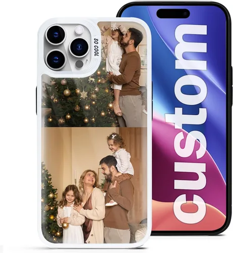 Vista 7 de Fundas de teléfono personalizadas para iPhone 16 15 14 13 12 11 Pro/Max/Plus/XR/XS/X, crea tu propia funda con foto - Funda personalizada para 1 Foto