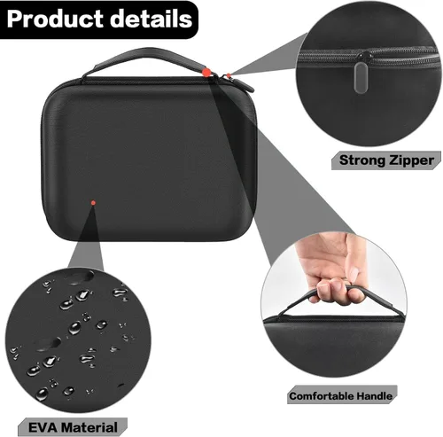 Vista 3 de Carrying Case for Toniebox Starter Set 1，2 and Tonies Figurines with EVA Protective Material to Hold Headphones, Charging Station & Accessories for