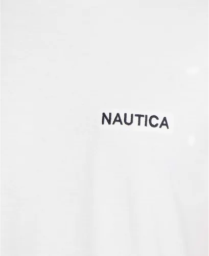 Vista 5 de Nautica - Camiseta de manga corta, color sólido y cuello redondo