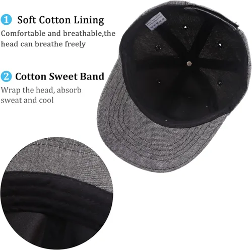 Vista 4 de Sombrero de béisbol para niños pequeños de verano, gorra de béisbol para exteriores, de algodón, para el sol, 3M-8Y