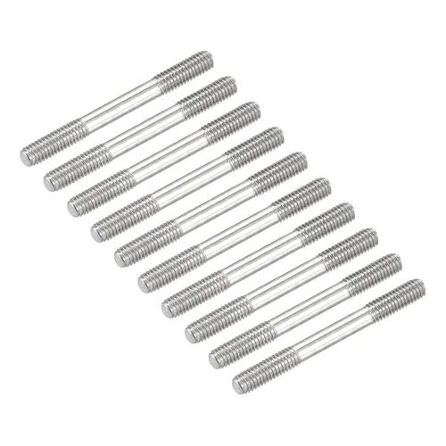 Vista 31 de METALLIXITY Tornillos de doble extremo (rosca M3, 0.787 in de longitud), 20 unidades, acero inoxidable 304, pernos de varilla roscados dobles