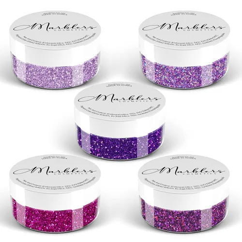 Vista 45 de MARBLERS Polvo de mica natural grueso [perla azul acero] 0.11 onzas (0.11 oz) altamente pigmentado no tóxico, vegano, libre de crueldad animal