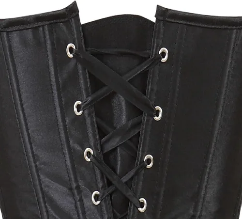 Vista 4 de frawirshau - Corsés para mujer, talla extragrande, corsé negro, sexy, corsé, bustier, top de lencería