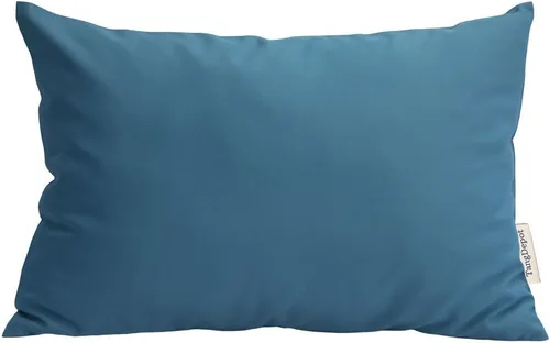 Vista 92 de TangDepot Fundas de almohada sólidas de seda sintética duradera, fundas de almohada cuadradas decorativas, fundas de almohada para interiores y Azul