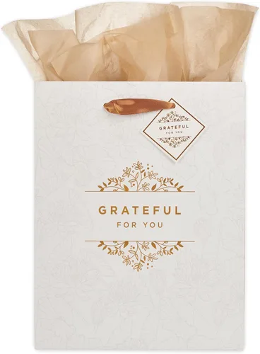 Vista 31 de Christian Art Gifts Bolsa de Regalo Retrato con Etiqueta y Juego de Papel de Seda para Mujeres: Quédate Quieta y Conoce - Salmo 46:10 Versículo