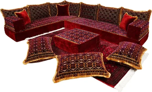 Vista 23 de arabicsofa Cojines Majlis de piso tradicionales: asientos modulares Diwan seccionales