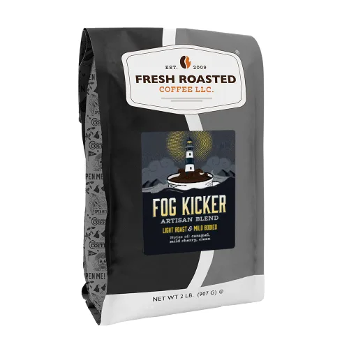 Vista 26 de Fresh Roasted Coffee, Blackbeard's Revenge, 12 onzas, tostado medio, Kosher, grano entero