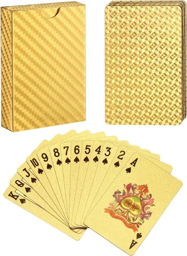Vista 7 de EAY Juego de Cartas Impermeables con Diamante en Negro, Cartas para Póker, Baraja de Cartas (Negro)