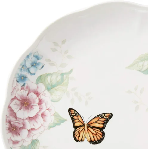 Vista 6 de Lenox - Juego de vajilla de 12 piezas Mariposa Prado Hortensia 849407