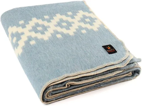 Vista 43 de Manta gruesa de lana de alpaca pesada para acampar al aire libre en interiores, mantas peruanas suaves tamaño Queen diseño étnico