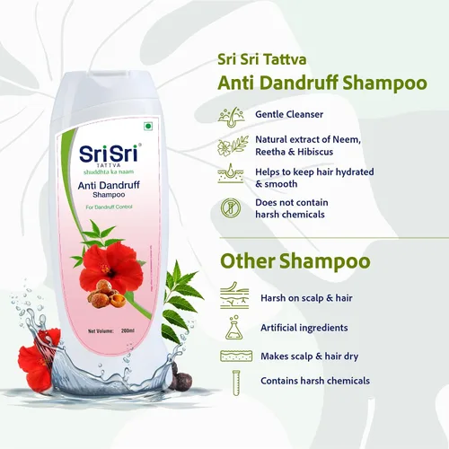 Vista 5 de Sri Sri Ayurveda Champú Anticaspa 6.8 fl oz para Pelos Hermosos
