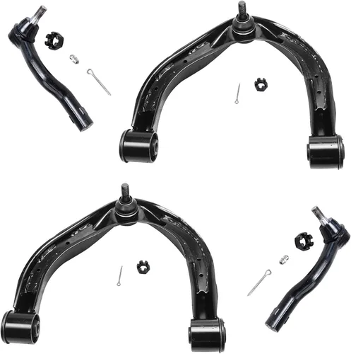 Vista 120 de Detroit Axle - 4 piezas de brazos de control traseros para Ford C-Max, Focus, Mazda 3 5, Volvo C30, C70, S40, V50, 4 brazos de control superiores e