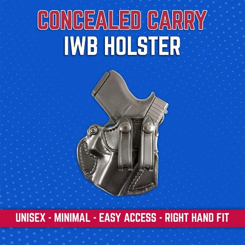 Vista 2 de DeSantis 028BA8BZ0 Cozy Partner IWB Glock 43 Holster, color negro