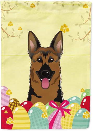 Vista 106 de Caroline's Treasures BB1920CHF - Bandera de caza de huevos de Pascua con diseño de bulldog francés, para casa, gran porche, para colgar en la pared