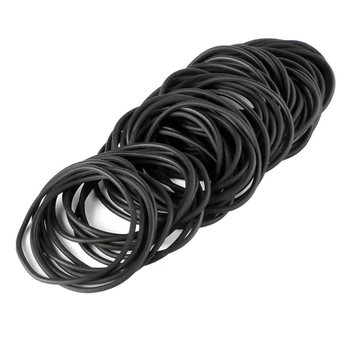 Vista 3 de 30 pulseras de gelatina negra de los años 80, bandas de silicona para el cabello para adultos, mujeres, niños, niñas