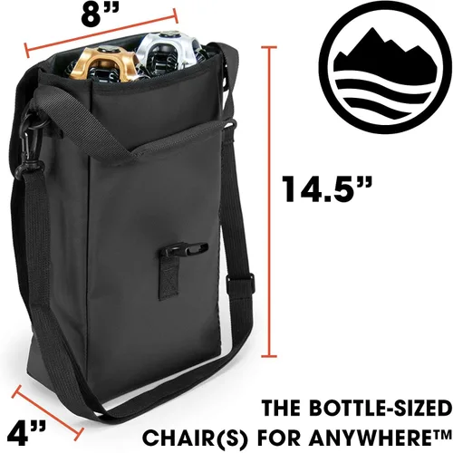 Vista 6 de CLIQ Waterproof Chair Bag - Holds 2, 4, and 6 Chairs for Camping and Outdoor Activities