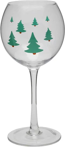 Vista 3 de BigMouth Inc. The Flannel Shirt - Copa de vino de 14 onzas con gráficos de árbol de hoja perenne, incluye camisa de franela extraíble con frases