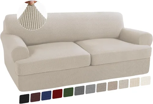 Vista 66 de Turquoize Funda para sillón con cojín en forma de T para sala de estar, funda elástica para sofá, funda suave para sillón, fundas de muebles