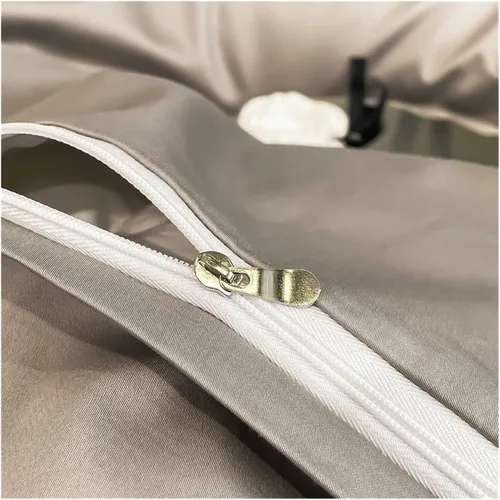 Vista 7 de Bed, Bedding Sets Cotton Solid Color Double Twin 4 Piece Duvet Cover Set Flat Sheet Pillowcase