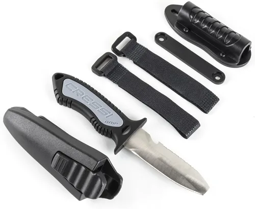 Vista 5 de CRESSI Cuchillo de buceo versátil para buceo, esnórquel, pesca submarina The Grip