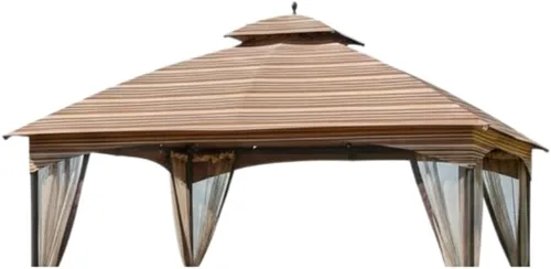 Vista 9 de Garden Winds Toldo de repuesto duradero 350 compatible con Massillon Biscayne de 10 x 12 pies modelo L-GZ933PST - Beige
