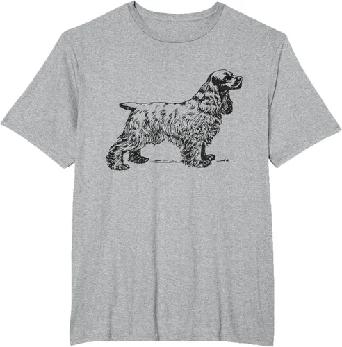Vista 41 de Cocker Spaniel - Camiseta para perro Cocker Spaniel, gris, S Asfalto