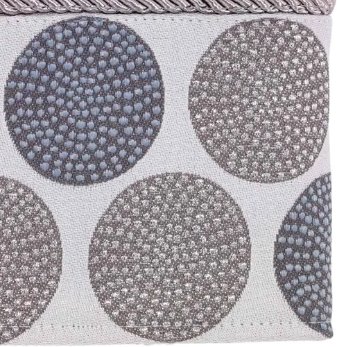 Vista 2 de Avanti Linens - Toalla de mano, toalla de algodón suave y absorbente (colección de círculos punteados, mineral) 100% algodón, suave y absorbente
