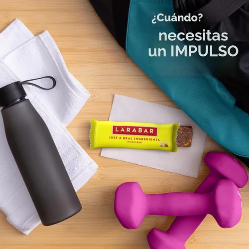 Vista 8 de Larabar Barra de limón, barra vegana de frutas y nueces, sin gluten, barras de 1.6 onzas, 16 unidades 6 ingredientes reales, dátiles, almendras