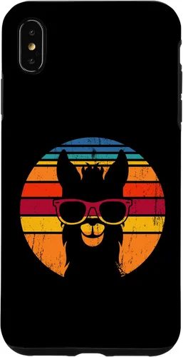Vista 7 de iPhone 12 mini disfraz de alpaca vintage con llama divertida, funda de llama para amantes de las llamas