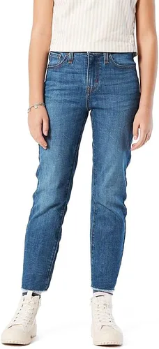 Vista 7 de Signature by Levi Strauss & Co. Gold Pantalones vaqueros de tiro alto y corte recto para niñas (Nuevo) Hacer un chapoteo