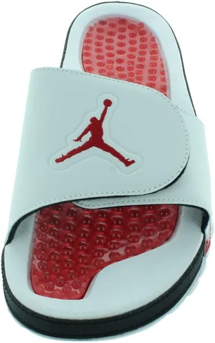 Vista 3 de Nike Jordan Hydro V Retro 555501 101 - Sandalias blancas y rojas negras, blancorojonegro (WhiteFire Red-Black), 14