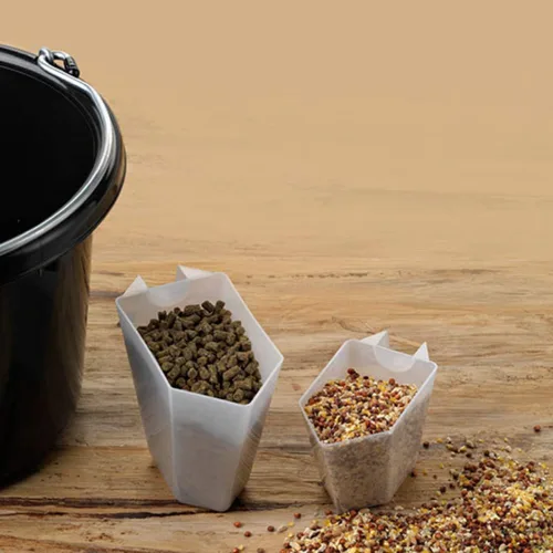 Vista 5 de Cuchara de plástico de mango largo, cucharas medidoras para polvos y gránulos, café, alimentos para mascotas, granos, proteínas, especias y otros