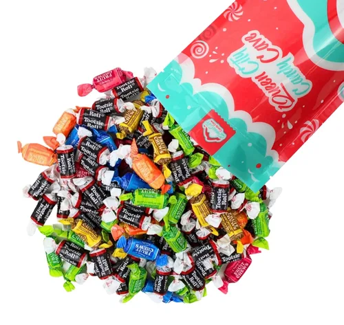 Vista 3 de Queen City Candy Cave - Mini masticables con sabor a granel, envueltos individualmente de sabores surtidos Midgee Fruit Chews (1 libra)