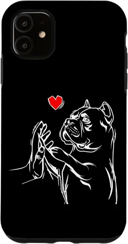 Vista 8 de American Bully Love Cute Pitbull Dog Mom Funny Girls Case for iPhone 17