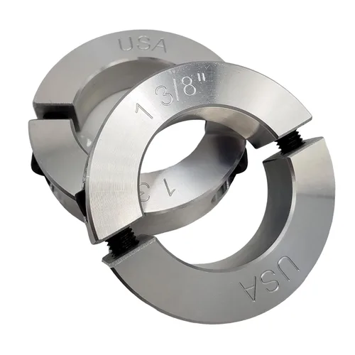 Vista 15 de Diámetro de orificio de 0.50 pulgadas - Abrazadera del collar de eje de dos piezas - Aluminio 2024 (paquete de 1)