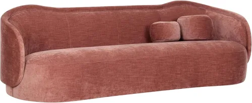 Vista 7 de Tov Furniture Sofá de terciopelo texturizado Circe Crema