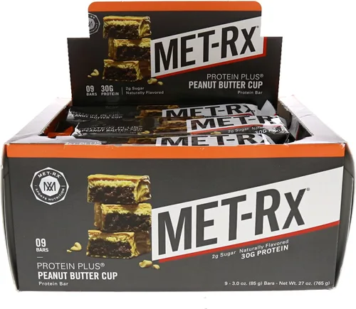 Vista 11 de MET-Rx Big 100 barras de proteínas colosales, Blueberry Cobbler, barras de reemplazo de comidas, 4