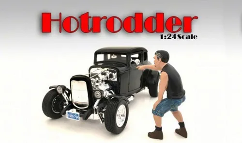 Vista 2 de American Diorama Hotrodders Derek Figurine, 24027 - Accesorio de pasatiempos a escala 1/24
