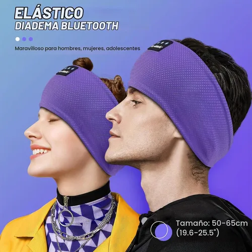 Vista 2 de LC-dolida Auriculares para dormir Bluetooth 5.4, con diadema inalámbrica, máscara de sueño para dormir, deportes, regalos, entrenamiento, correr