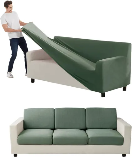 Vista 27 de Funda para Sofá de Terciopelo, Fundas Elásticas para Sofá para Funda Principal Separada/Respaldos y Cojines de Asiento, Funda para Sofá, para Fundas