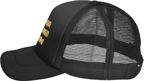 Vista 3 de Sombreros personalizados Diseña tu propio sombrero de camionero Texto o logotipo o imágenes Gorra de béisbol para hombre o mujer Regalos