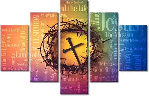 Vista 35 de TUMOVO Decoración de pared de iglesia cristiana de 3 paneles, imágenes de la resurrección de Jesús para sala de estar, dormitorio, cocina