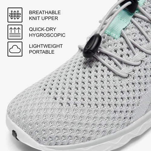 Vista 2 de ALEADER Zapatos acuáticos ligeros de secado rápido para mujer