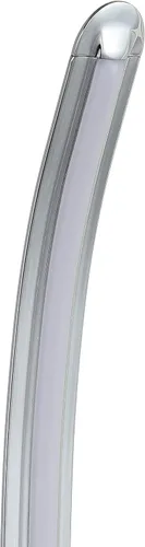 Vista 5 de JONATHAN Y Aplique de pared de metal cromado de 17.7 pulgadas, lámpara curva moderna minimalista LED integrada regulable para baño, sala de estar